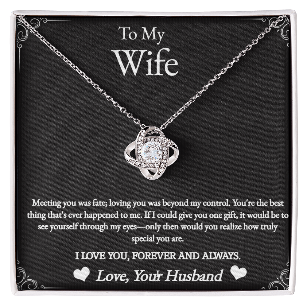 💖 To My Wife – Meeting You Was Fate Necklace