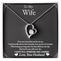 Load image into Gallery viewer, To My Wife-I Love You Forever And Always- Forever Love Necklace