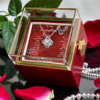Load image into Gallery viewer, To My Firefighter Wife-My Love will burn for you- Love Knot Necklace