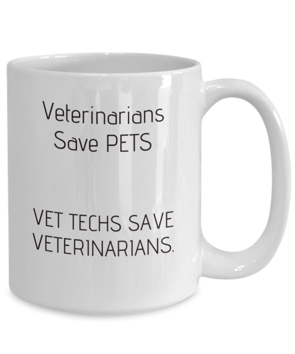 Vet Tech and Veterinarian pride coffee mug gift