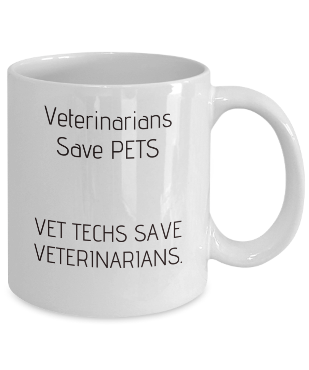 Vet Tech and Veterinarian pride coffee mug gift