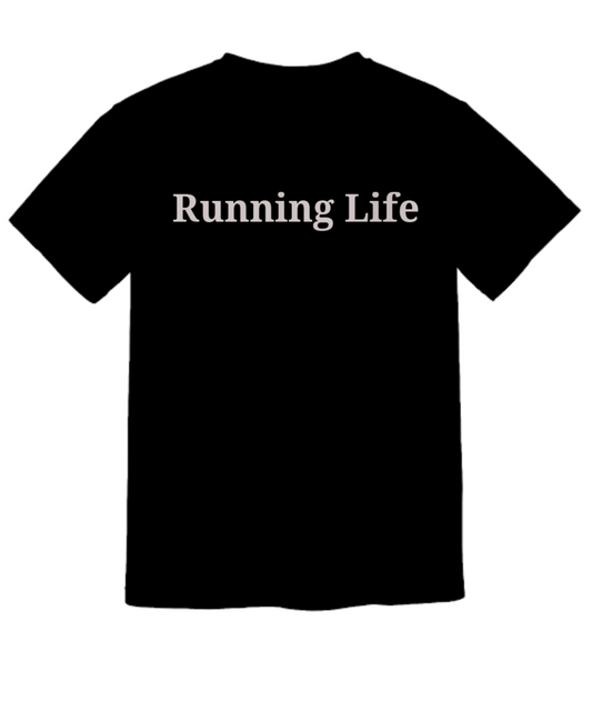 Running in Brooks, Mizuno, Saucony, mens running shoes with this  T shirt sets you ahead of the pack.