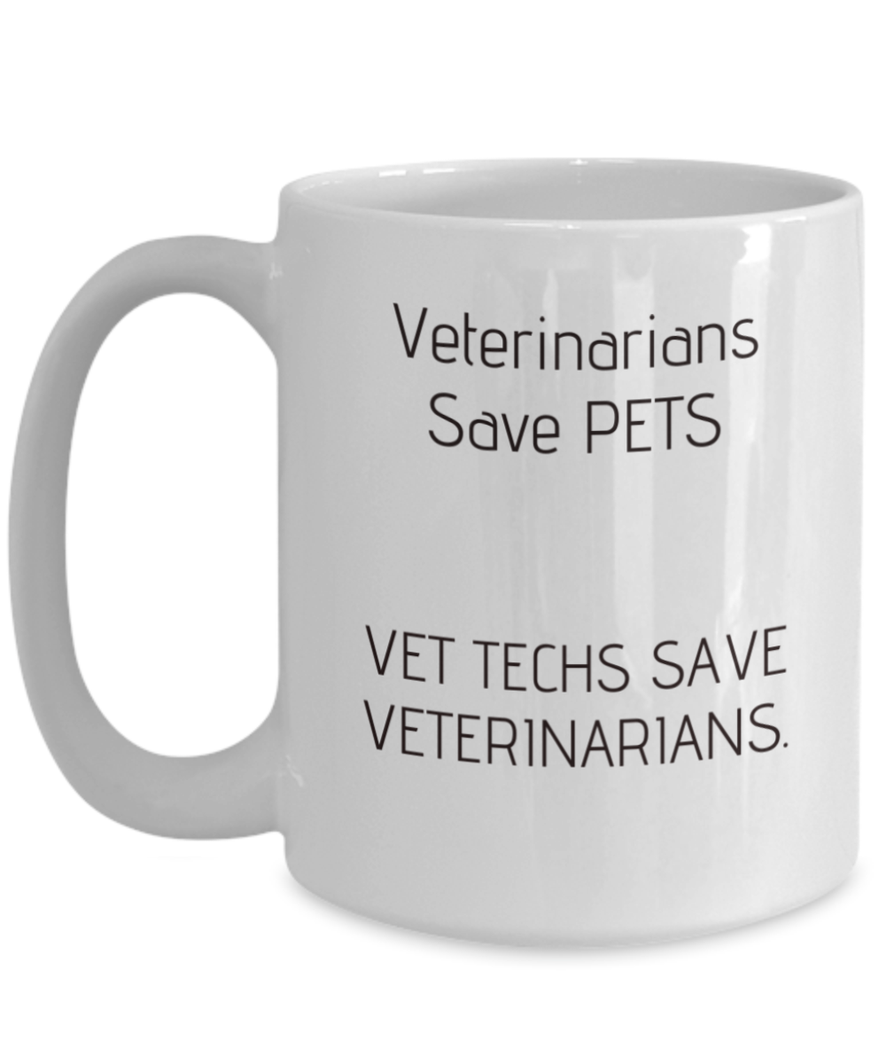 Vet Tech and Veterinarian pride coffee mug gift