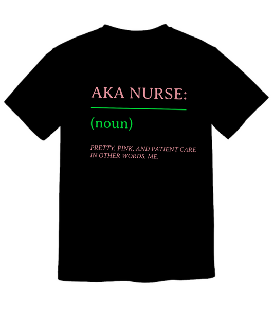 AKA Nurse shirt, Ideal gift for a Sorority Sister that takes pride in being a nurse. Afro nurse, nursing student